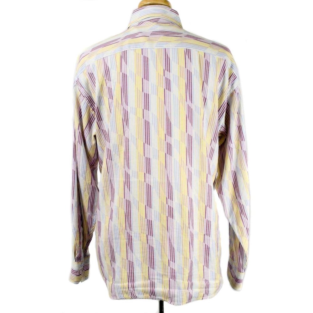 Bugatchi Uomo Colorful Wave Pattern Button Shirt - image 3